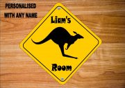 kangaroo Design Door Sign