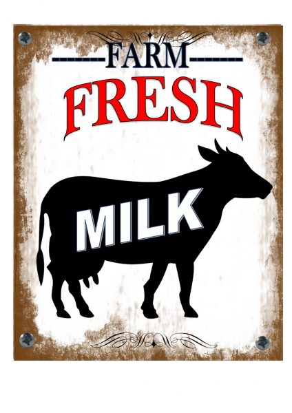 Fresh Milk Sign
