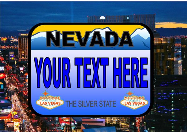 Nevada Number Plate/Licence Plate