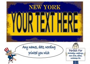 New York City Licence Plate
