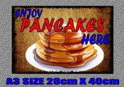 Pancakes Advertising Sign