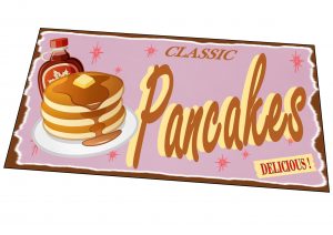 Retro Pancake Sign