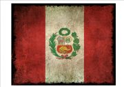 Peru Flag Sign