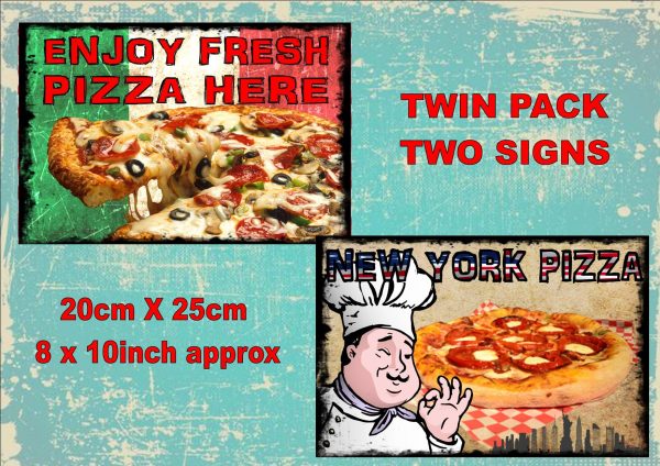 Vintage Pizza Signs