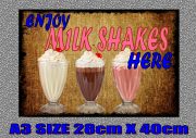 Milk Shake Advertising Sign