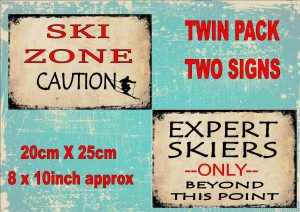 Vintage Ski Signs