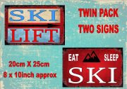 Vintage Ski Signs