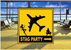 Airport Stag Party Sign