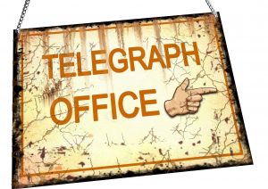 telegraph office sign