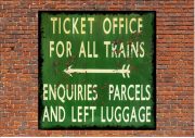Railway Station Ticket Office Sign