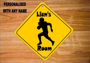 American Football Door Sign