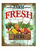 Farm Fresh Vegetables Sign